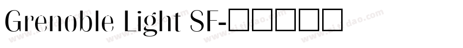 Grenoble Light SF字体转换